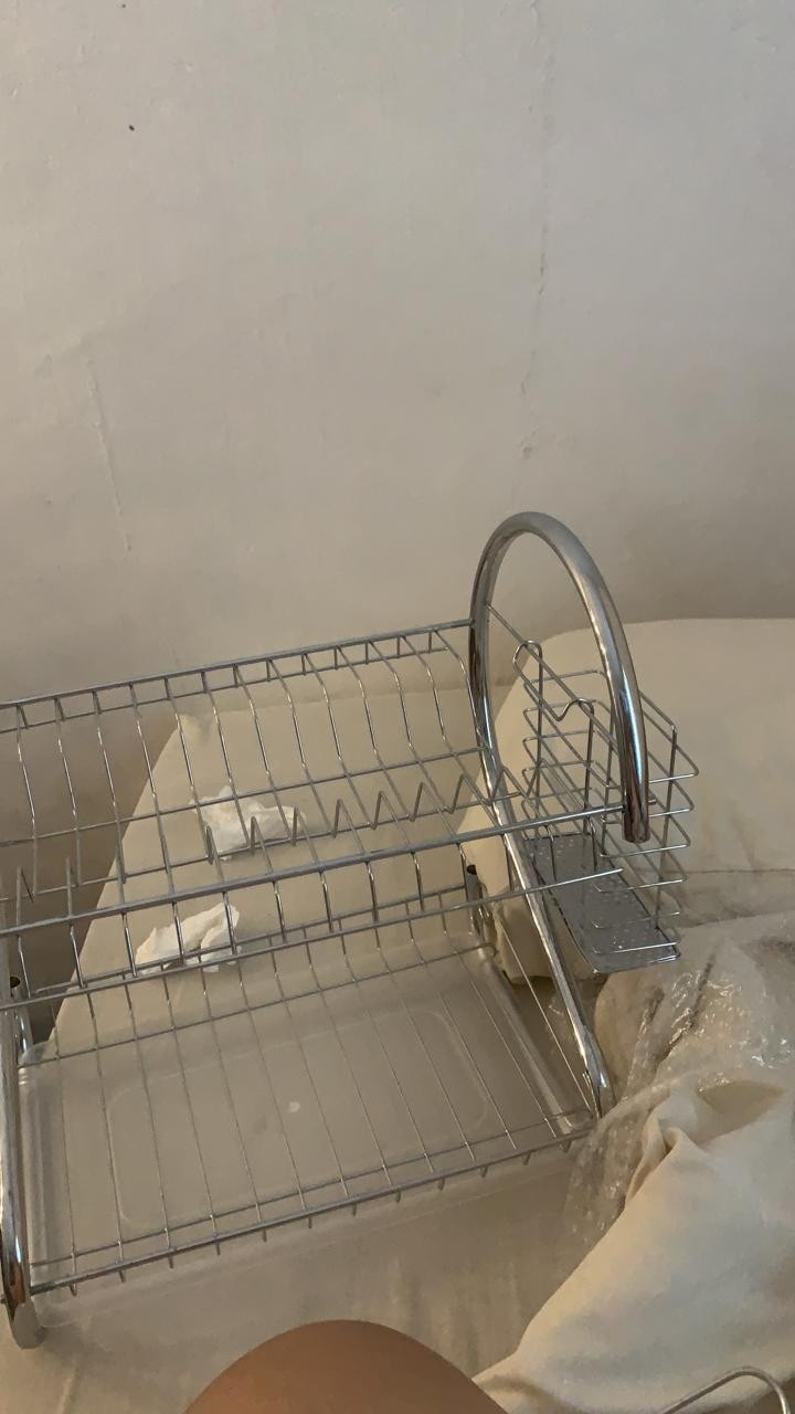 Df Rak Piring Stainless 2 Susun Murah - Rak Peralatan Dapur 2 Tingkat - 2 Tier Dish Drainer