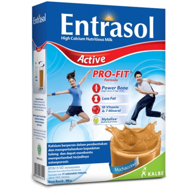 

Entrasol Active Mochacino Susu Dewasa 360 gram
