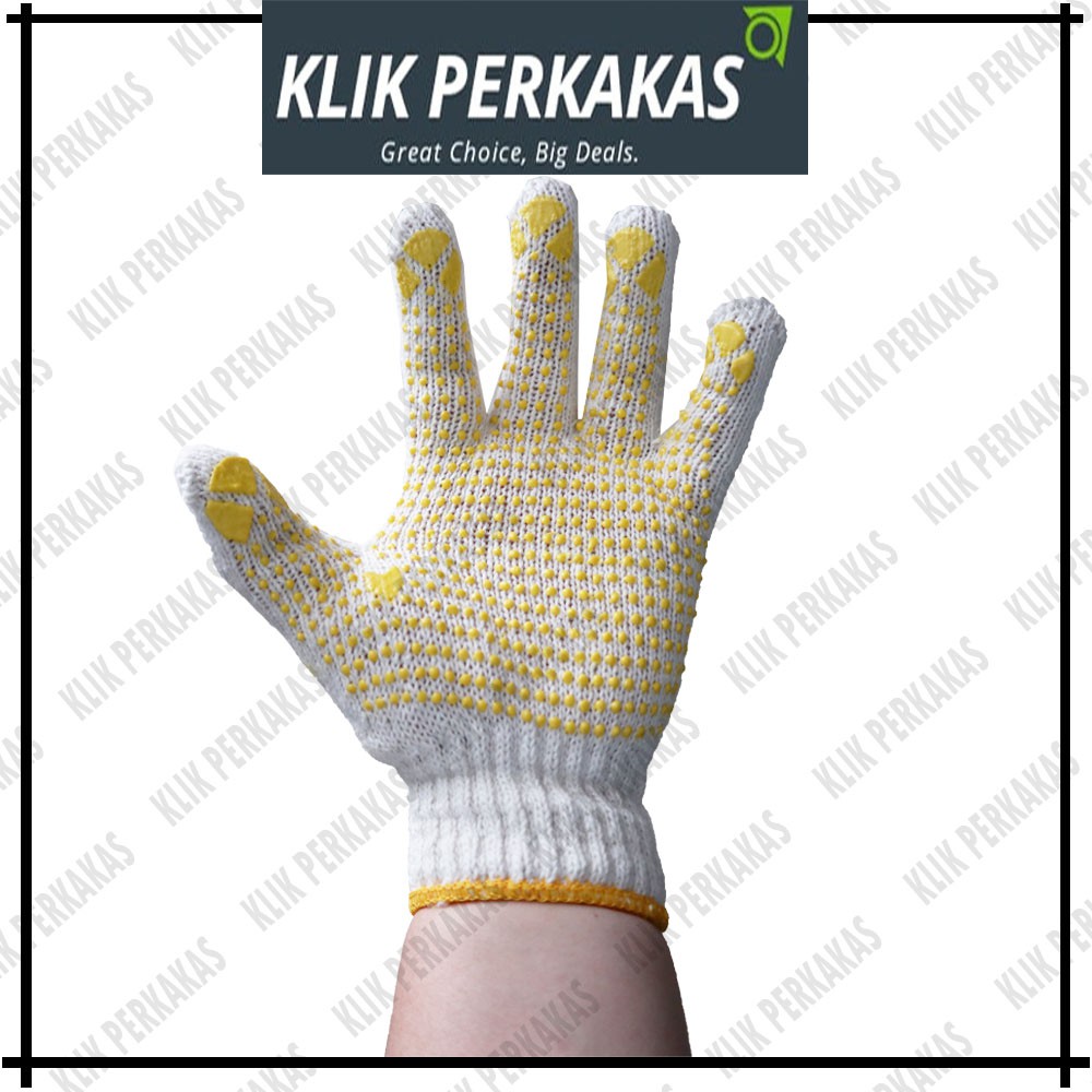 Sarung tangan bintik murah anti slip Steel Horse glove lusinan