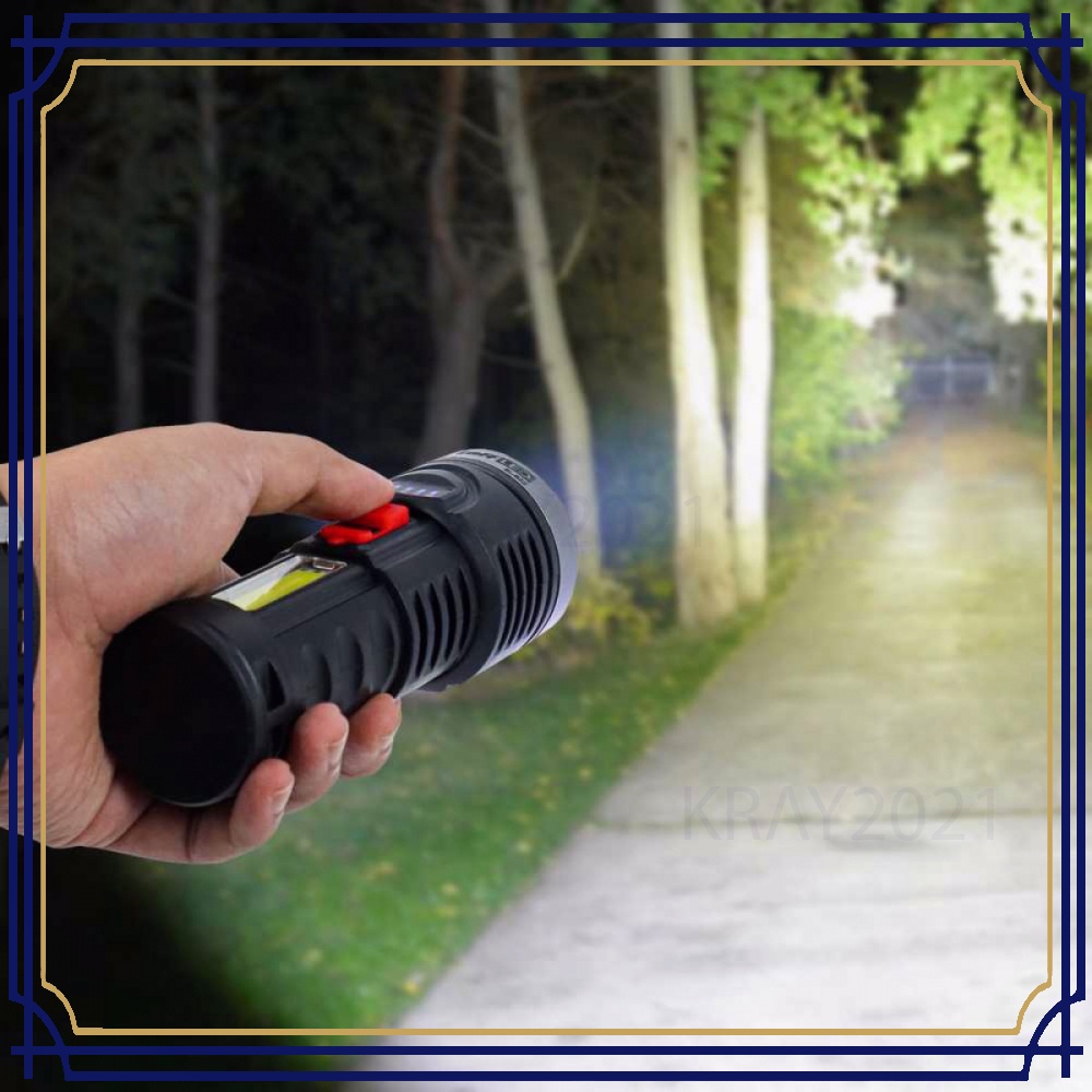 TaffLED Senter LED Waterproof USB Cree XPE+COB 7800 Lumens - BL-822