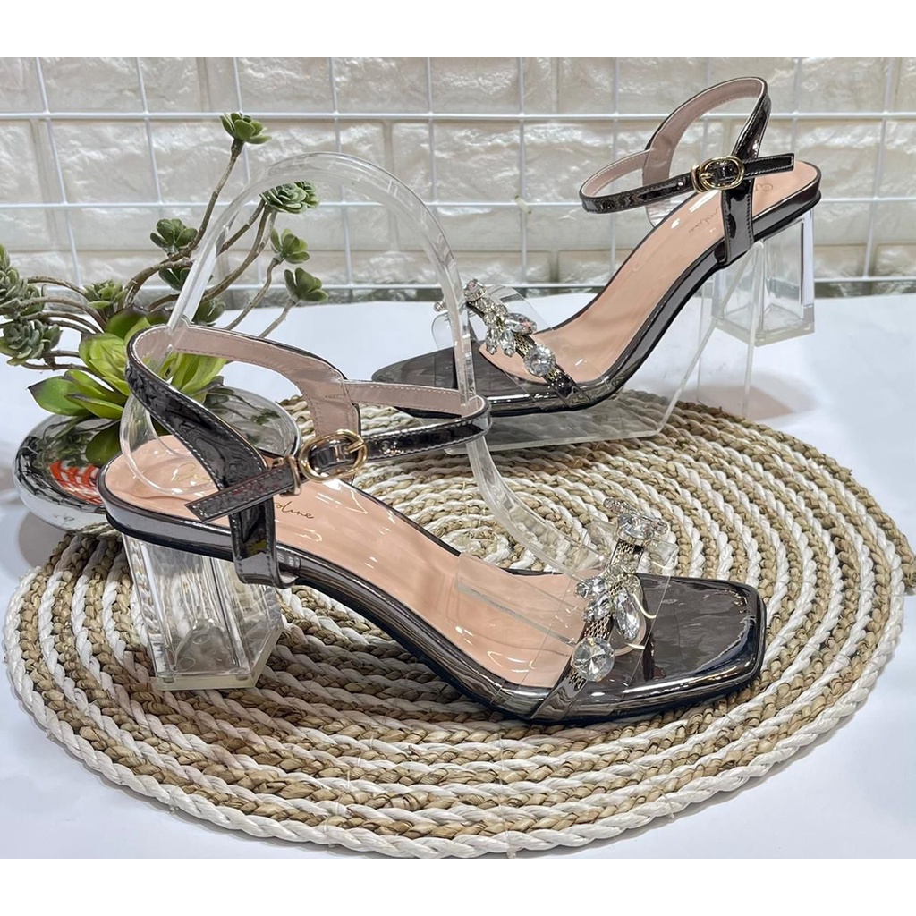 Sandal Purple Y010 - Sepatu Wanita Heels - Heels Shoes Purple