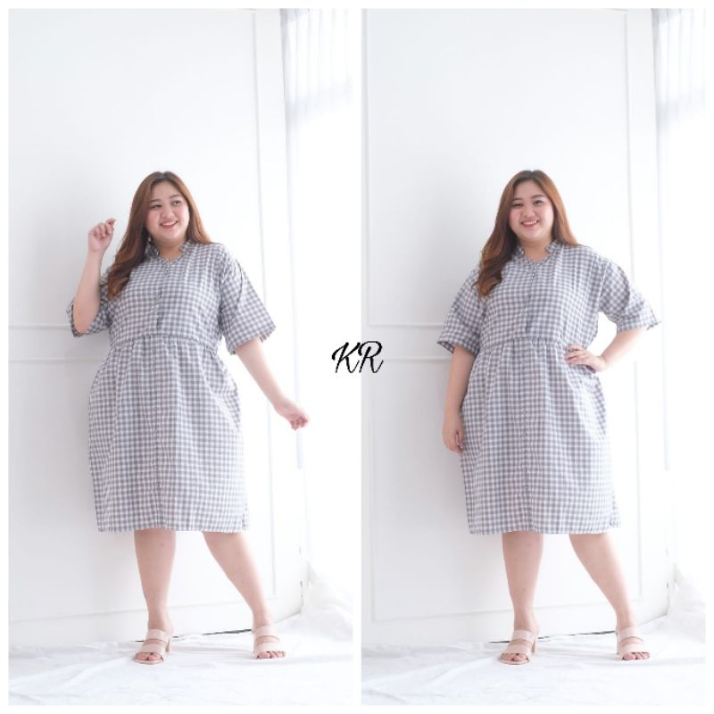 DRESS JUMBO SORIN KOTAK, KATUN PREMIUM, DRESS MAXY