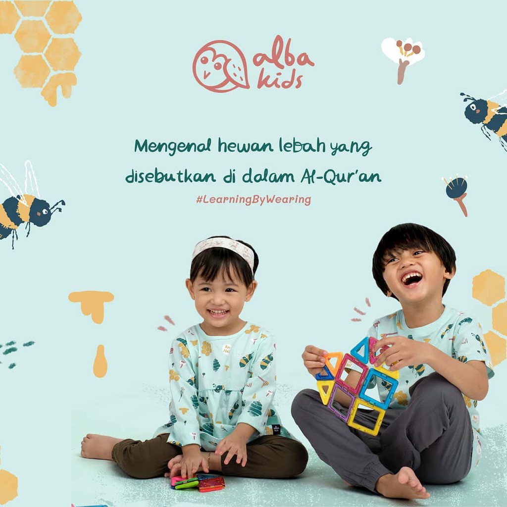 Tunik Anak Alba Kids - Kaos Anak Perempuan Muslim by Afra