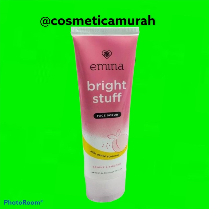 face scrub - emina bright stuff face scrub - scrub wajah emina