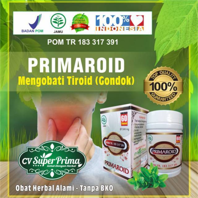 

kapsul obat gondok Herbal gondok (Prima tiroid)