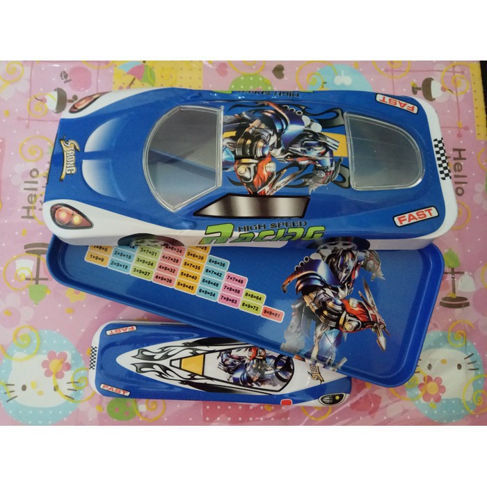 

Kotak pensil besi Racing 2in1