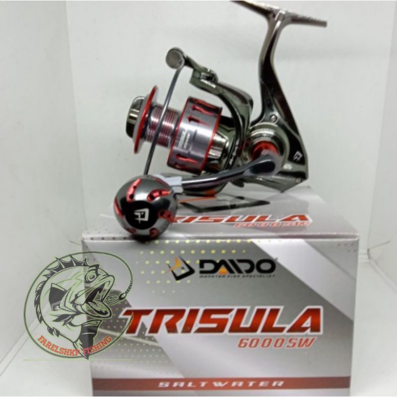 reel daido trisula sw 1000 2000 3000 4000 6000 power hendel