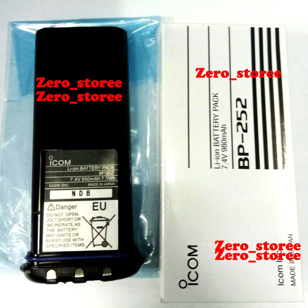 Baterai Icom BP-252 HT IC-M34 IC-M36 BP252 ICM34 ICM36 batre HT ICOM M36 M34 gm1600 GM-1600 BP 252