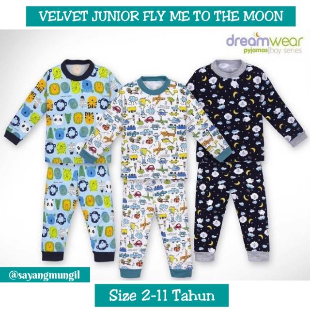 Velvet Junior Dreamwear Piyama Fly Me to the Moon