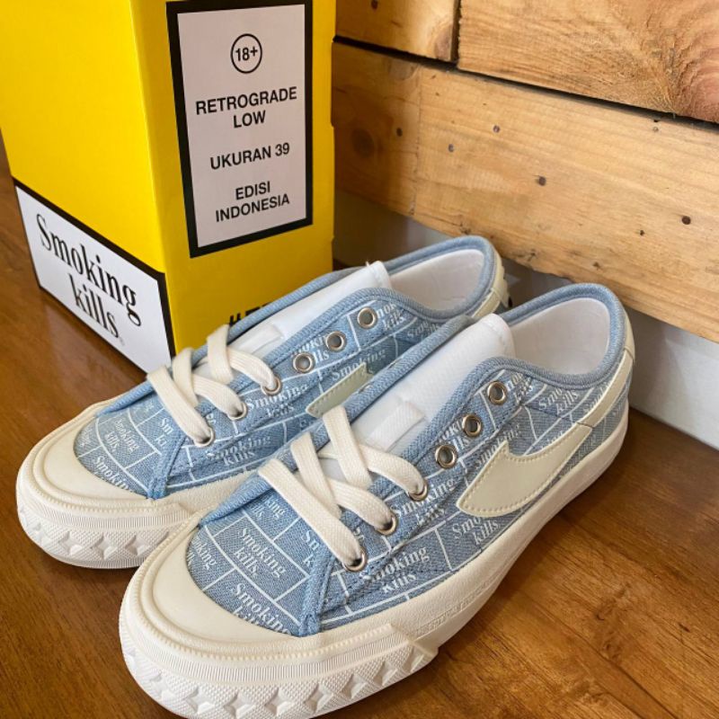 Sepatu Compass FXXKING SMOKING KILLS LOW 100%ORIGINAL