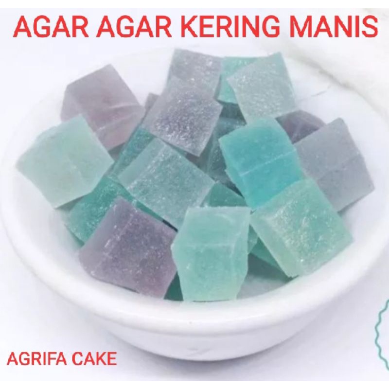 Agar agar kering manis / agar agar manisan 500 gram