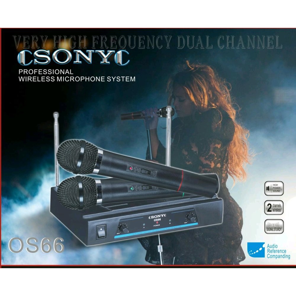 MIC SONY OS 66- MIC WIRELESS DOUBLE-MICROPHONE DOUBLE WIRELESS SONY