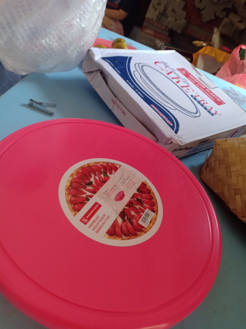 Cake Tray Rotary / Baki Penyaji Putar / Nampan Saji Kue / Lazy Susan