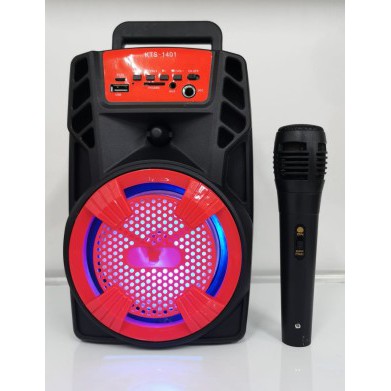 SPEAKER BLUETOOTH KTS 1401 FREE MIC wireless portable karaoke BASS