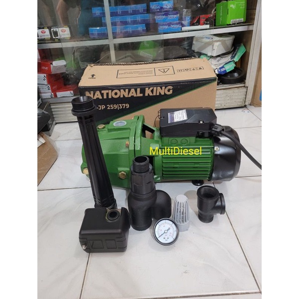 Pompa Air jetpump  sumur Dalam  NATIONALKING 375watt kedalaman 40meter