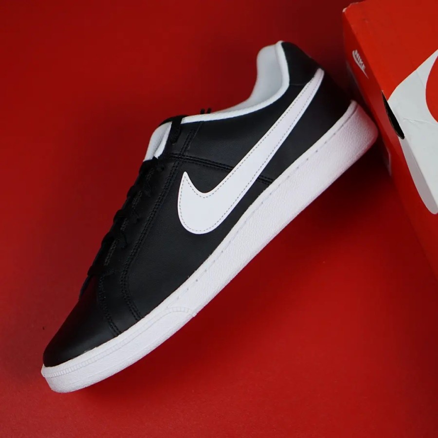 ORIGINAL Nike Court Legacy Black White Putih Sepatu Pria BNIB
