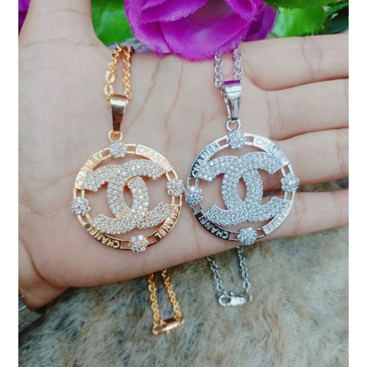 kalung&amp;liontin lapis emas 55555