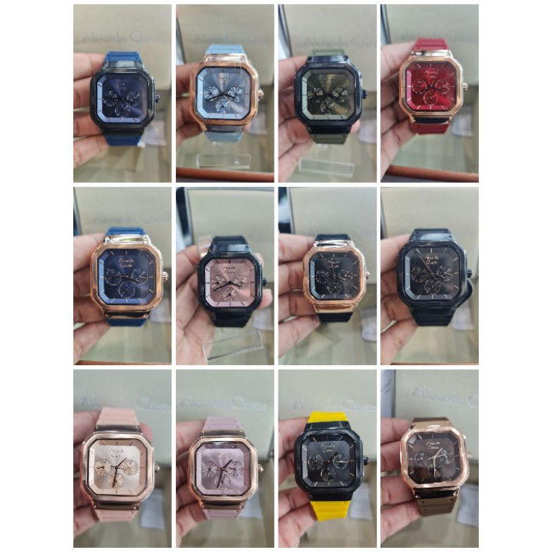 jam tangan alexandre christie ac2811 new stainless rubber 2811 passion original garansi resmi
