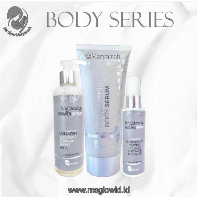 Paket Body Whitening Pigmented Ms Glow/Paket Badan Ms Glow Original Bpom