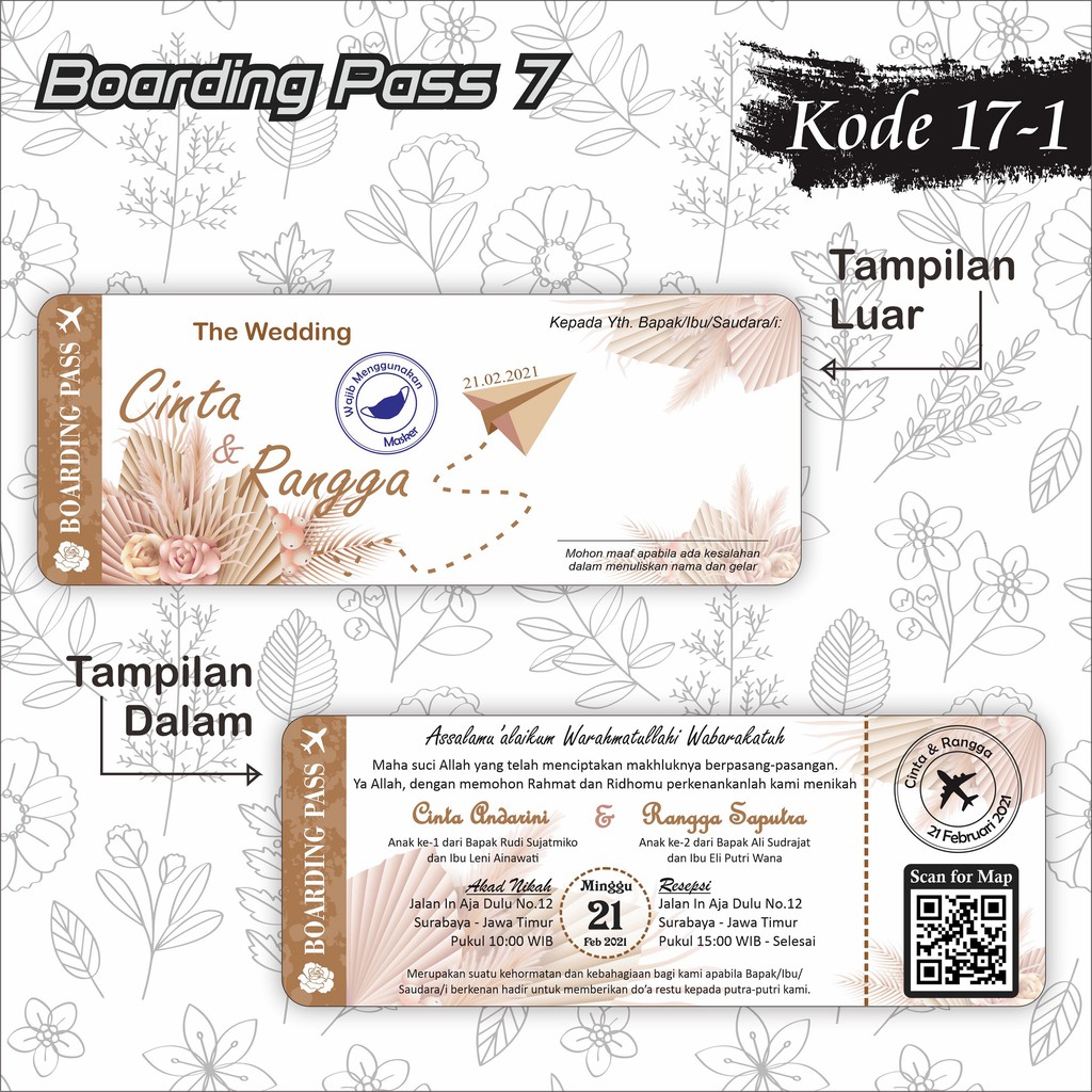 Template Undangan Natal Contoh Undangan Pernikahan Boarding Pass Hot Sex Picture 7677