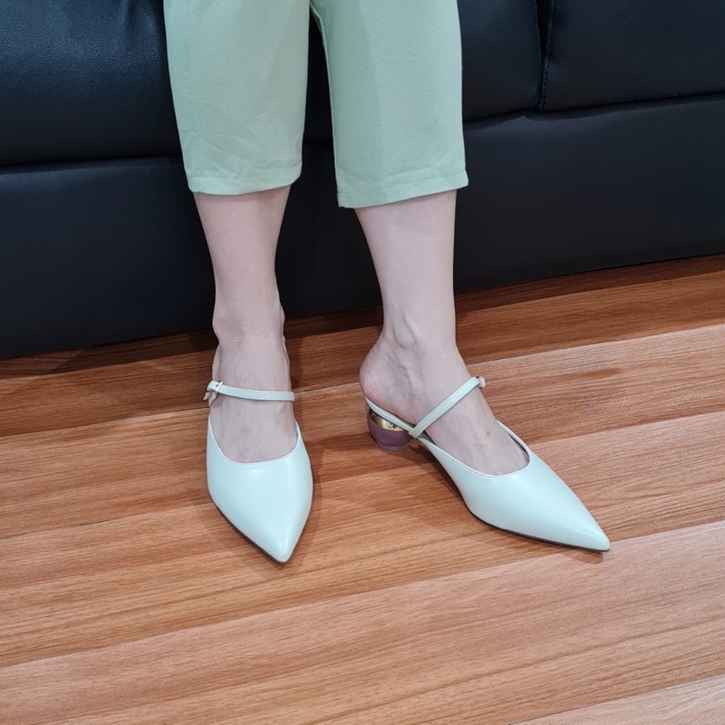 CK SANDAL HEELS WANITA TERBARU 5CM -CK-618