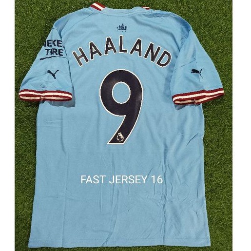 Jersey CITYY CITI Home + NAMESET 2 LAYER + PATCH 2022/2023 Grade Ori