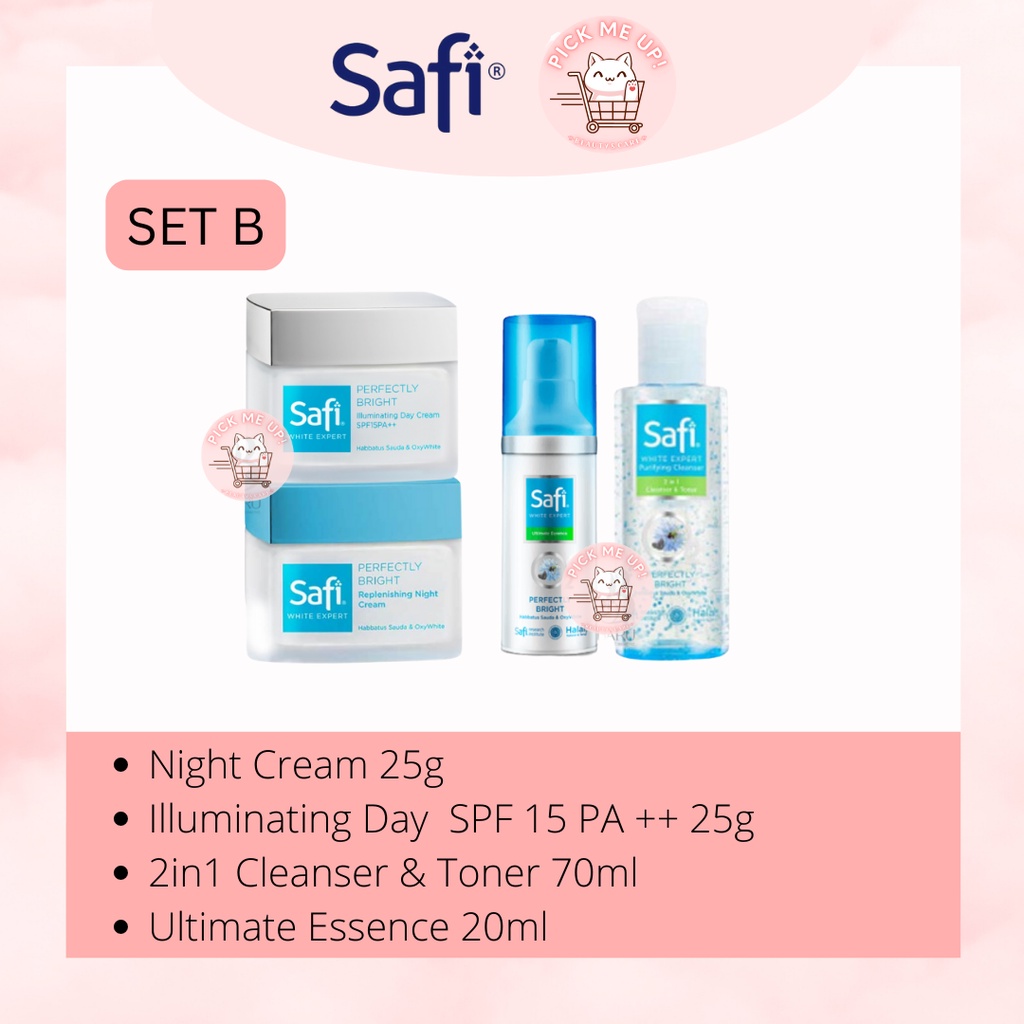 SAFI WHITE EXPERT BUNDLE SET B | Paket Perawatan Wajah | Skincare Package | Treatment Wajah | Origin