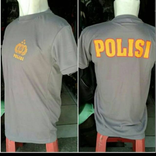 (COD)kaos daleman dinas polisi/kaos polisi/kaos polri