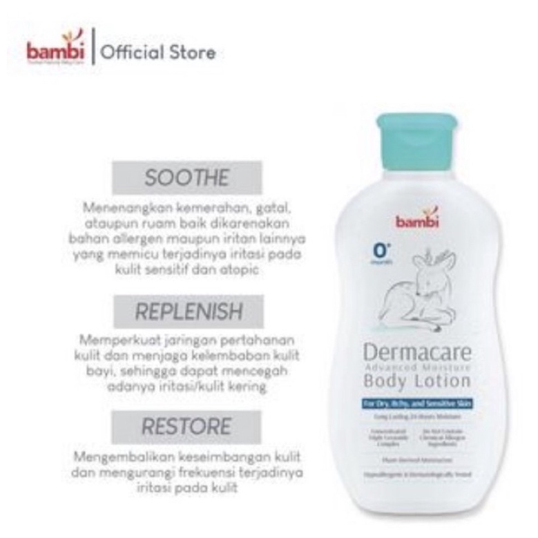 Bambi Baby Dermacare Advanced Moisture Body Lotion 200ml