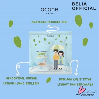 ACONE Face dan body Mask  Masker Wajah Masker Badan Masker Bubuk 10gr (BPOM) (VIC)