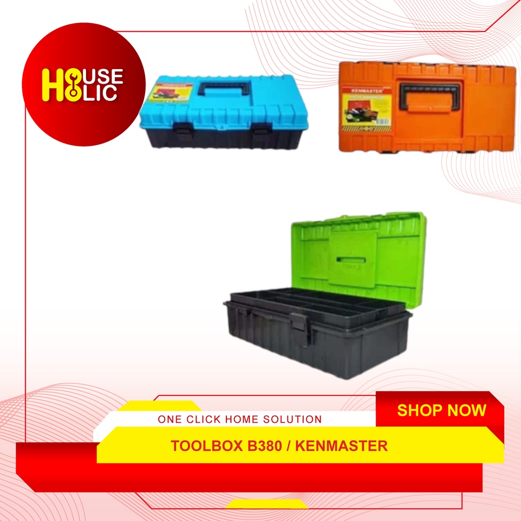 Toolbox B380 / Tool box B 380 / Kotak Perkakas PVC KENMASTER