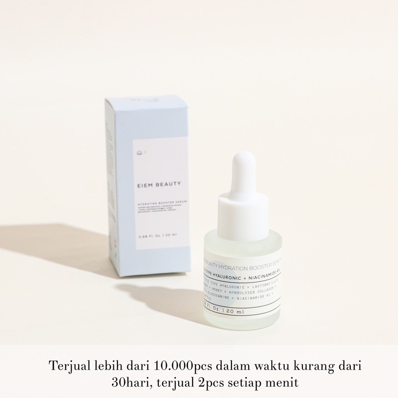 Eiem Beauty Hydration Booster Serum, Multiple Hyaluronic + Niacinamide 4%