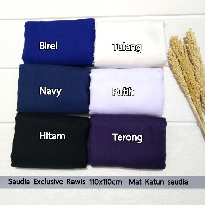 Saudia Exclusive Polos Katun Rawis / SEGIEMPAT HIJAB JILBAB RAWIS POLOS/ by An Najwa/marroco/Ansamia/E dhurkamai-6