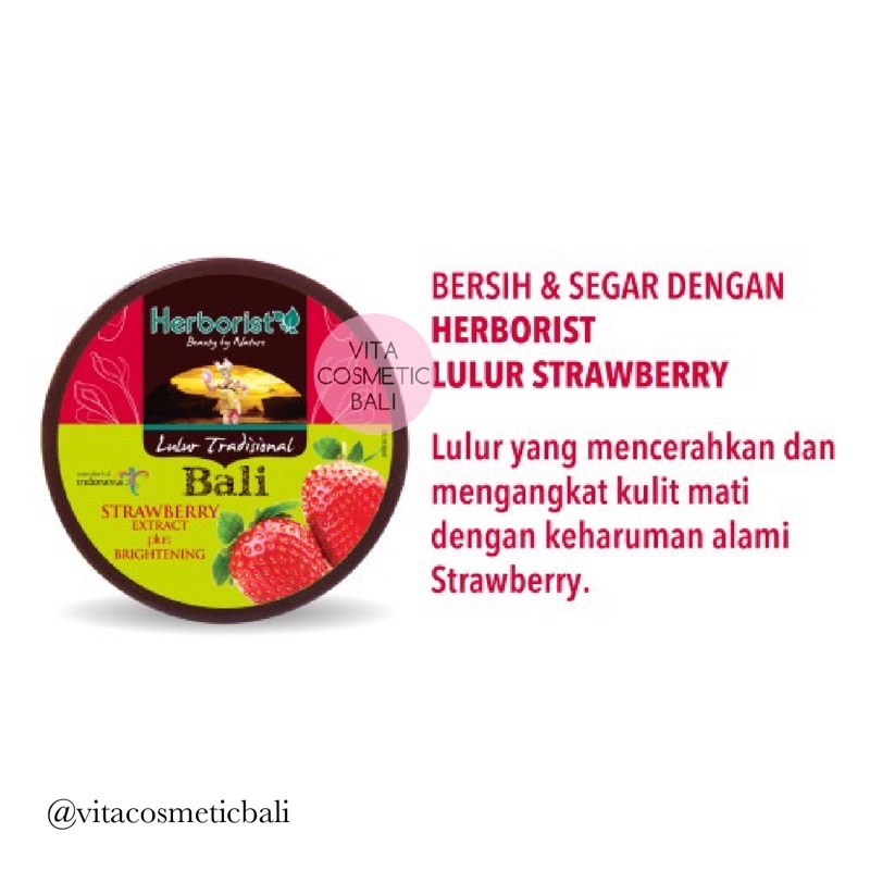 Herborist Lulur Tradisional Bali Strawberry 100gr