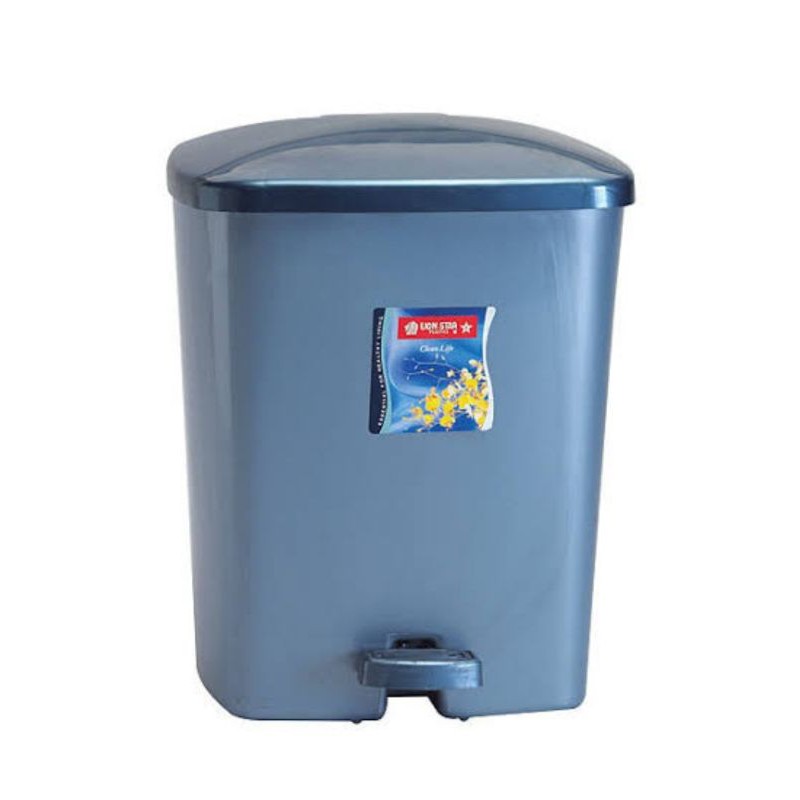 SQUARE STEP ON DUST BIN 14 Liter C-7 Lion Star Tong Sampah INJAK Pedal