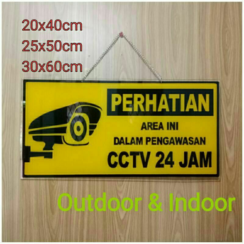 

Sign board acrylic Tulisan Area ini dalam pengawasan cctv