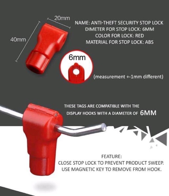 Paket Stop Lock Security Display