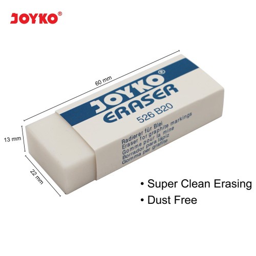 Eraser Penghapus Joyko 526-B20 Penghapus Pensil