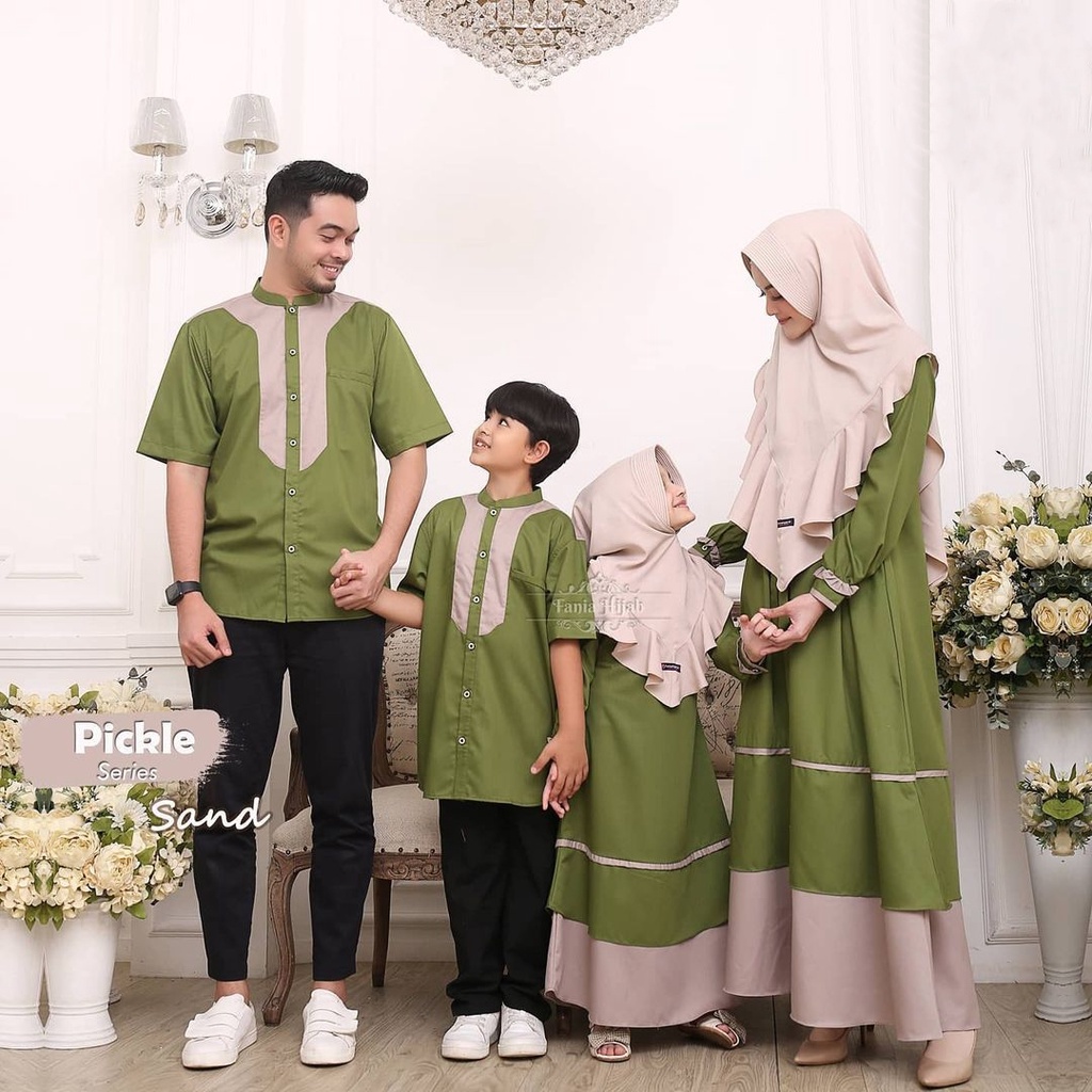 Elkhadija Sarimbit Keluarga Terbaru 2022 Sarimbit Couple Fashion Muslim Baju Lebaran Couple Keluarga