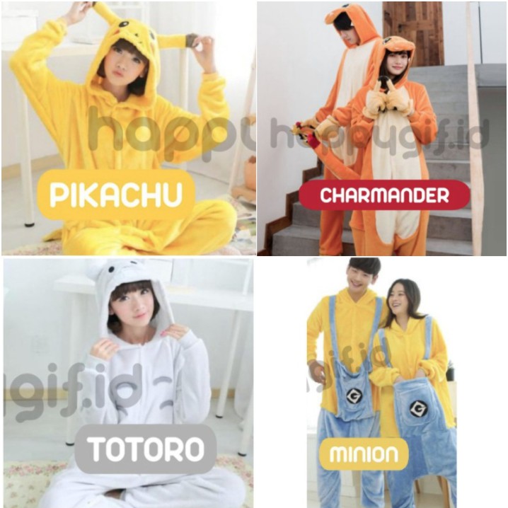 KOSTUM ONESIE KIGURUMI BAJU PIYAMA KARAKTER DEWASA 1