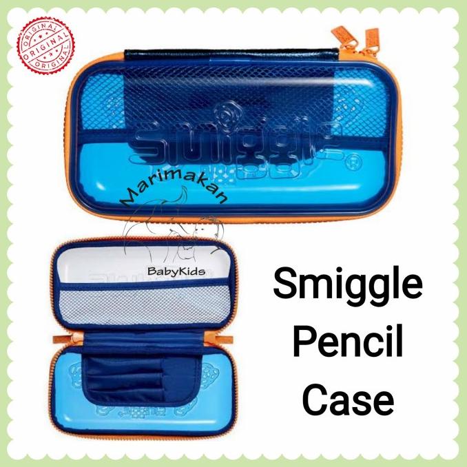 BISA COD Smiggle Pencil Case Hard Top Tempat Pensil Anak Original See Thru Biru/TEMPAT PENSIL AESTHE