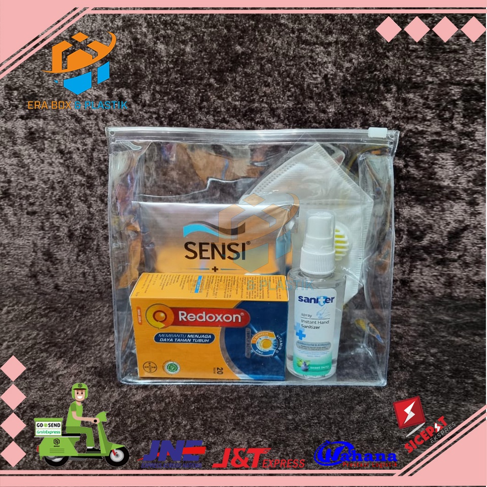 Plastik Mika Zipper Premium | Dompet Masker Kosmetik Serbaguna| Travel Pouch | Zipper Lock | Zipper Bag | Plastik Mika Kosmetik Serbaguna | Pouch Pvc Zipper Bag
