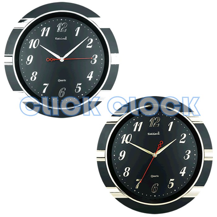 Jam Dinding Polos Unik Wall Clock Hasan Dinding Bagus Murah ESTILOREN CR S2036 DB/RB