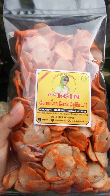 Paket akhir bulan isi Makaroni, Basreng , keripik setan , Seblak . @250 gram