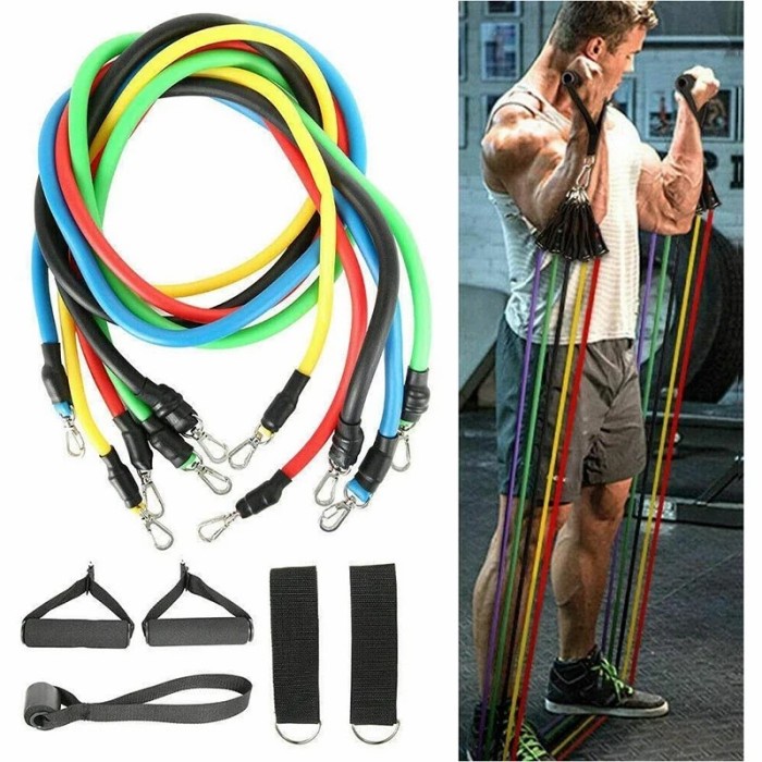 Power Resistance Band Tali Stretching Karet Gym Yoga Fitness