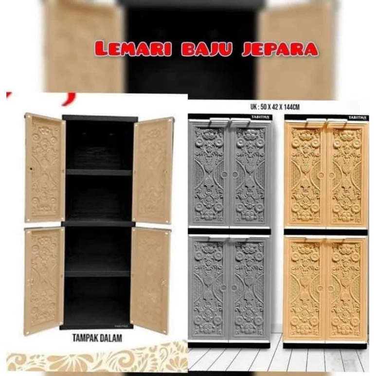 Lemari Tabitha Motif Jepara