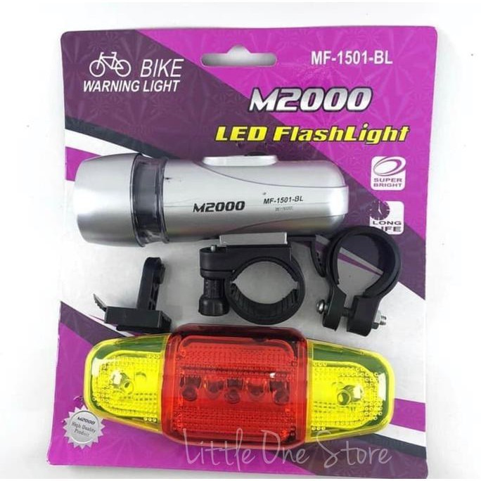 Lampu Sepeda Depan Belakang / Led Sepeda Set Depan Belakang UNIVERSAL