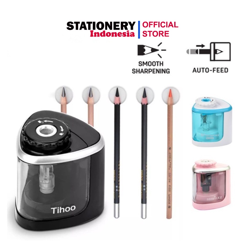 

(HARNERDTS!!!) RAUTAN PENSIL ELEKTRIK dan MANUAL / PENCIL SHARPENER - TENWIN 8005 )