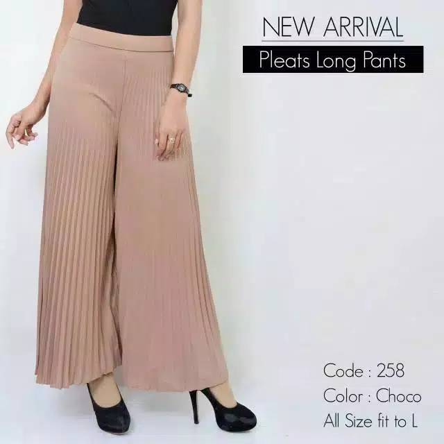 CELANA KULOT PLISKET PLEATS SKIRT WANITA FIT TO XXL PROMO SUPER.