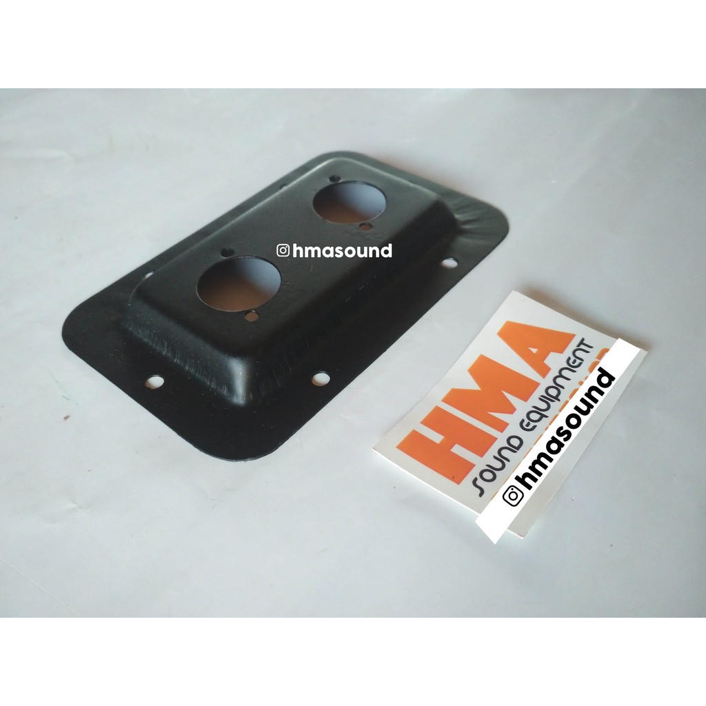 Plat Terminal Speakon Spikon Besi Datar Lokal